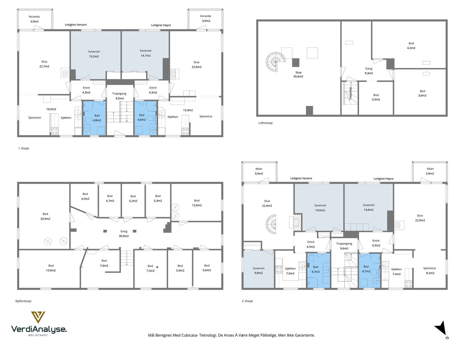 Planskisser av alle plan. Galleribilde