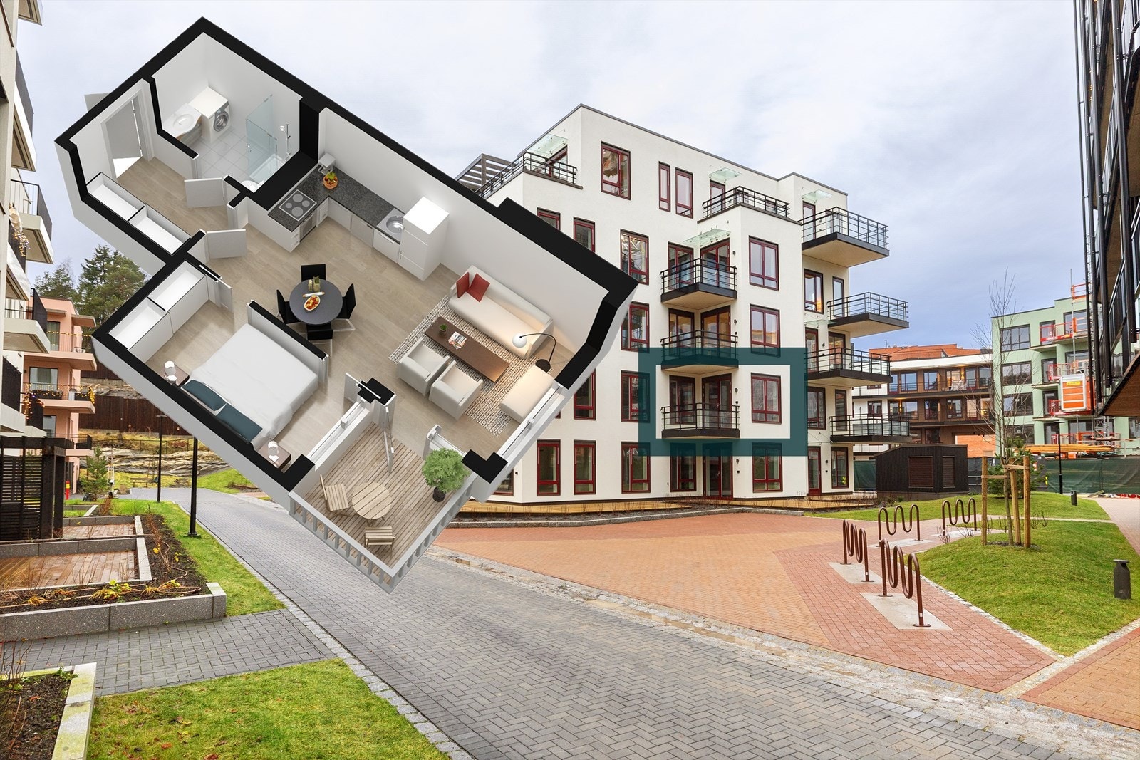 Omtrentlig plassering i 2. etg. Galleribilde