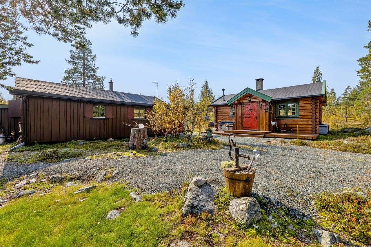 Koselig tun med gode parkeringsmuligheter. Galleribilde