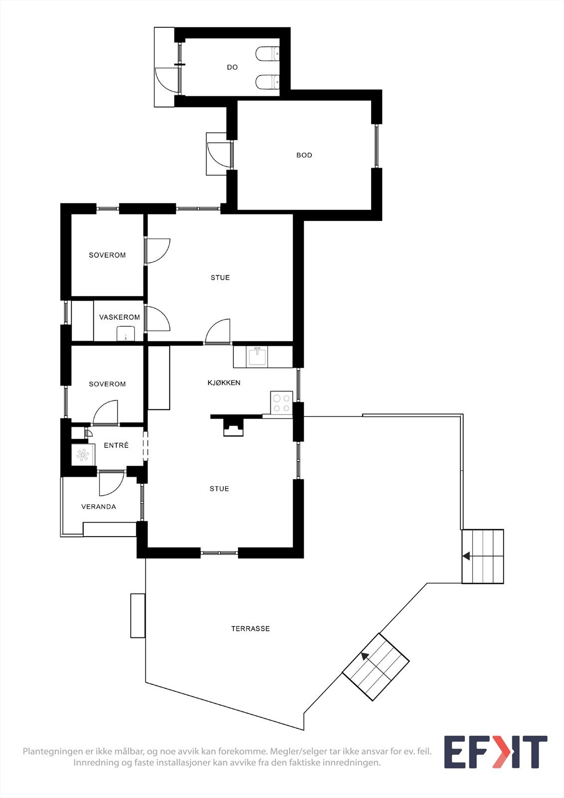 Plantegning hovedhytte Galleribilde