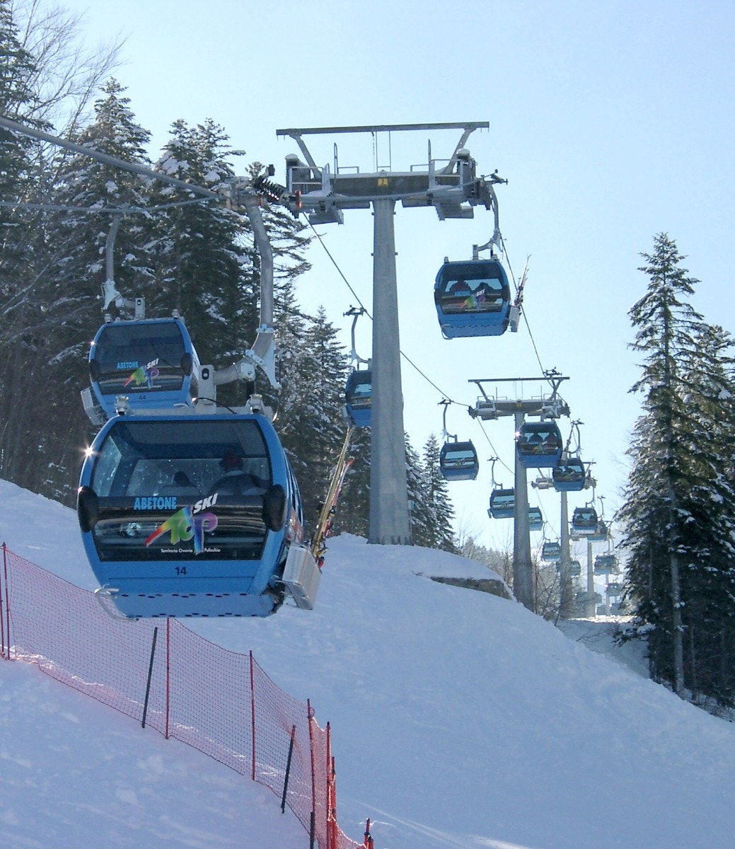 Abetone skianlegg like ved Galleribilde