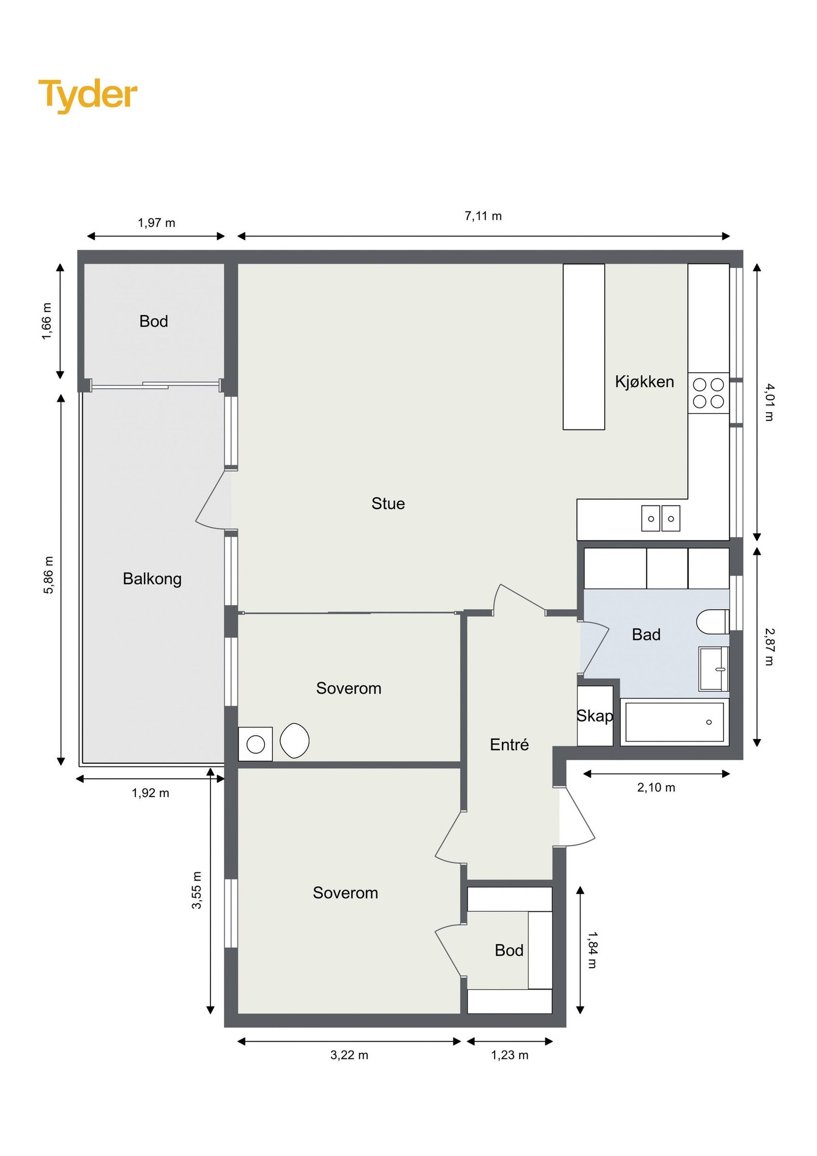 Planskisse Galleribilde