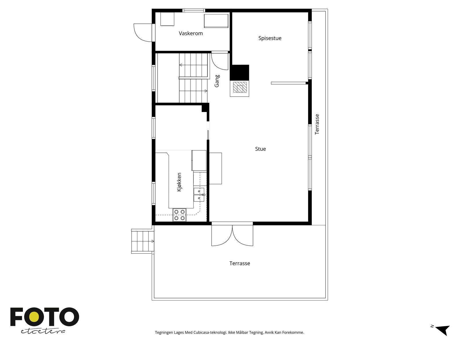 Plantegning første etasje Galleribilde