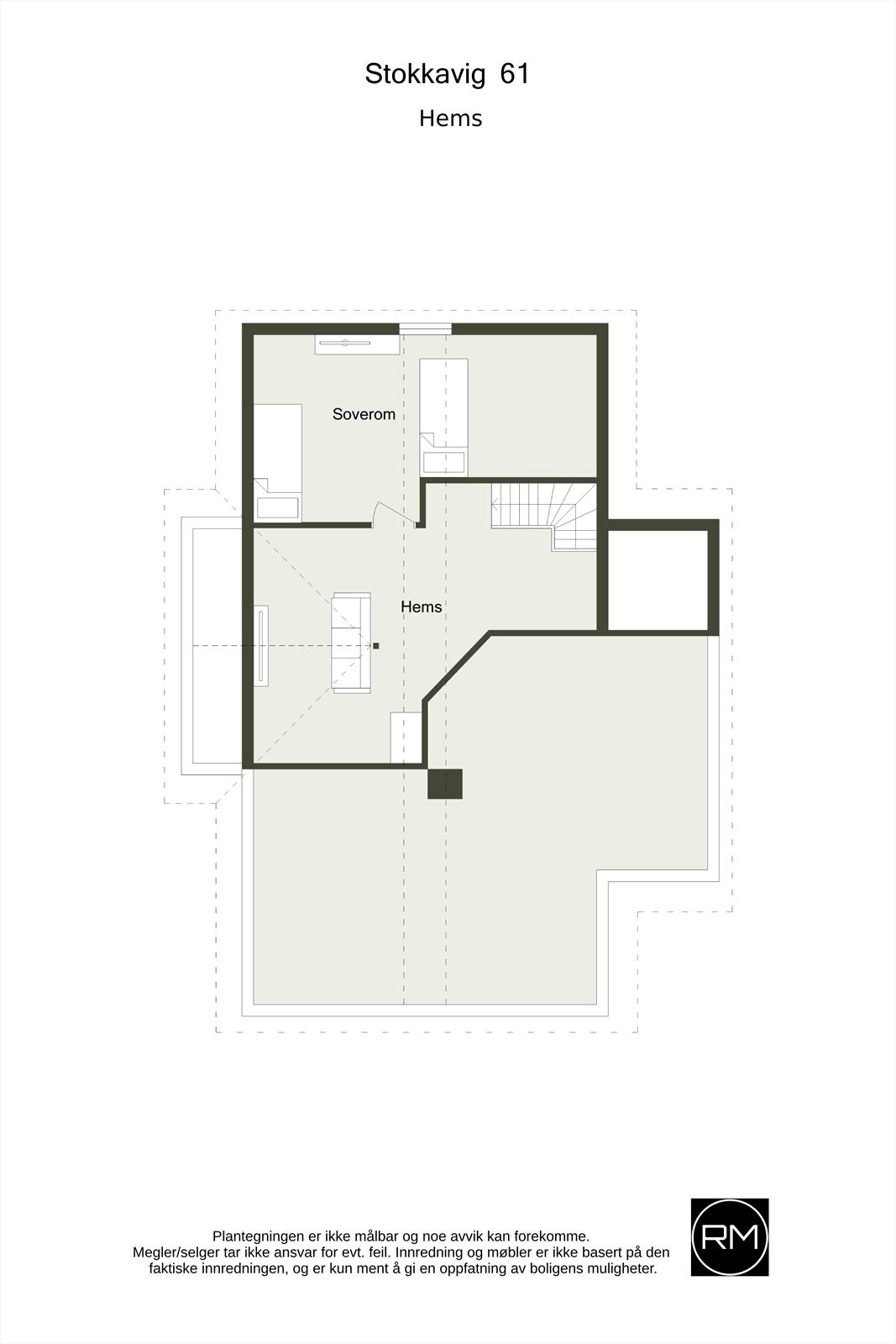 Plantegning loft / hems Galleribilde