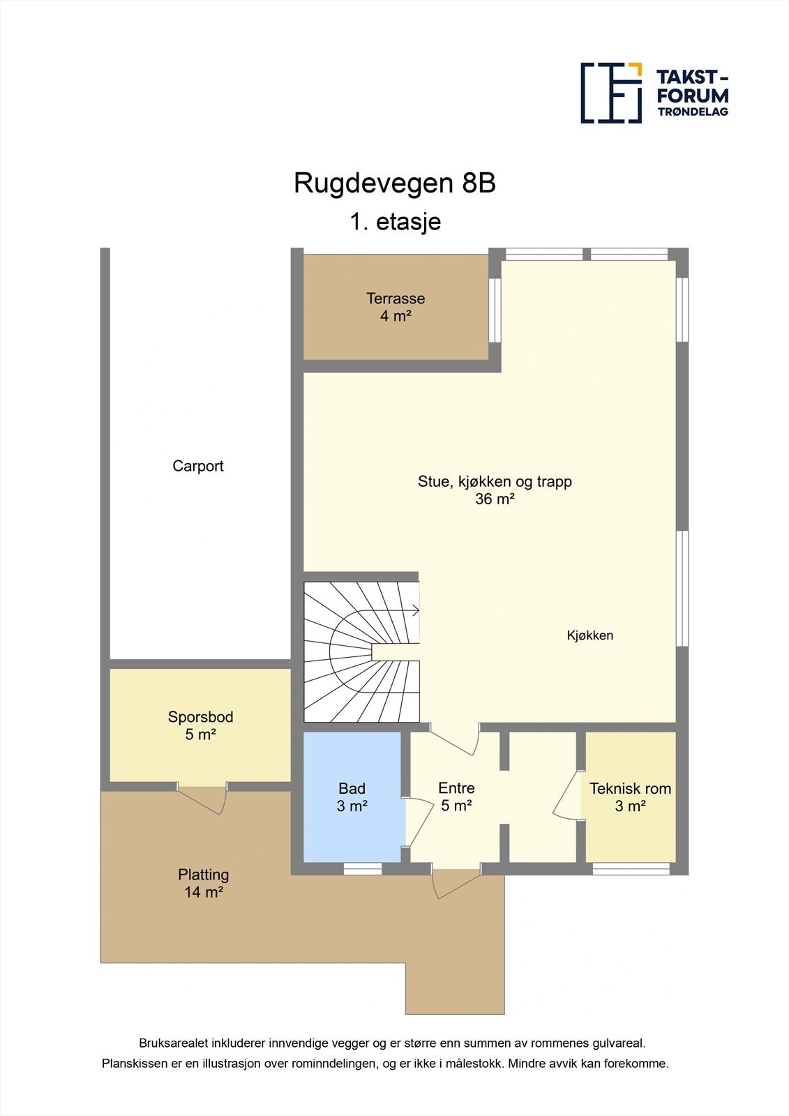 Plantegninger 1. etasje Galleribilde