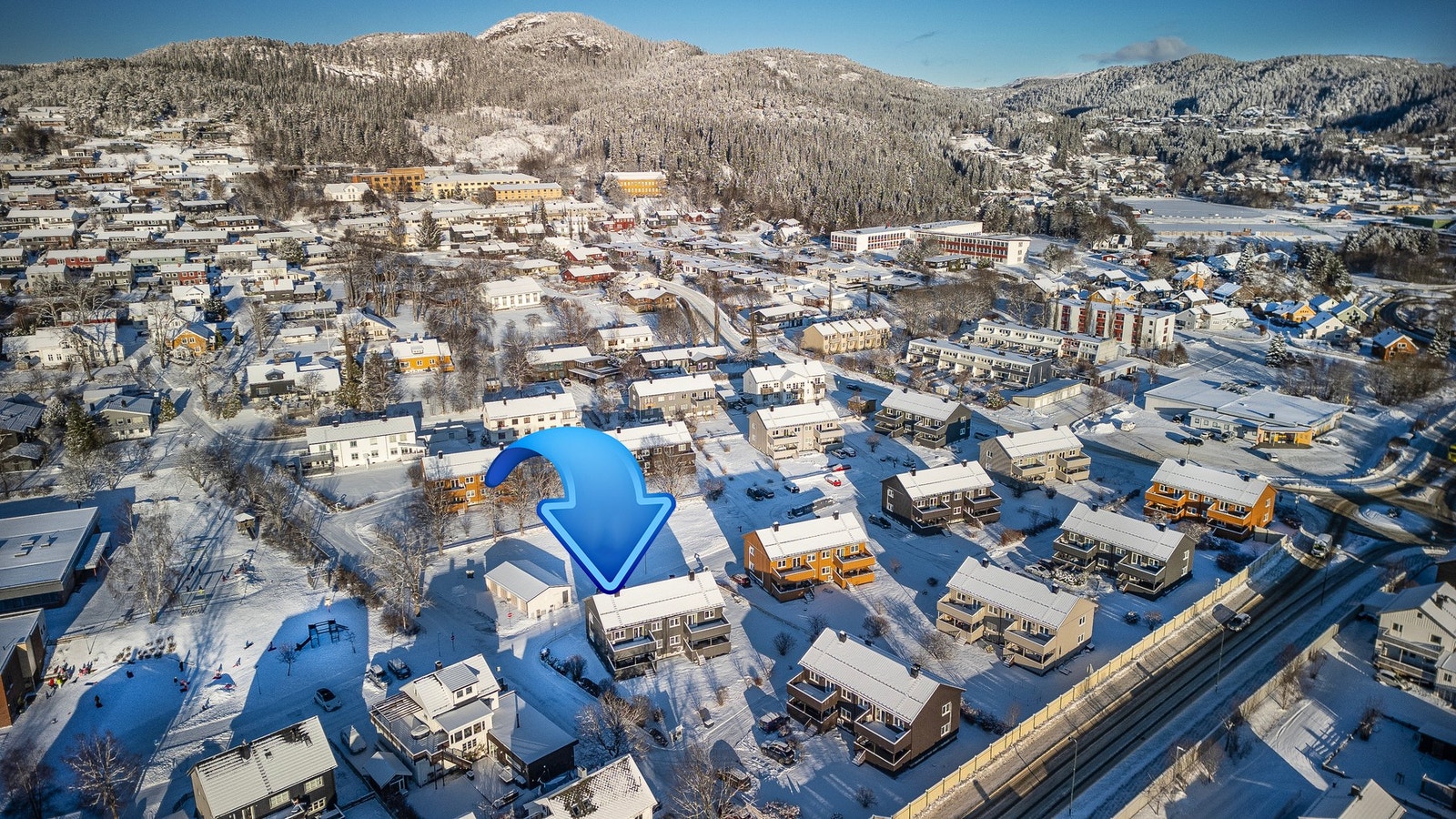 Her bor du sentralt, men likevel skjermet og tilbaketrukket Galleribilde