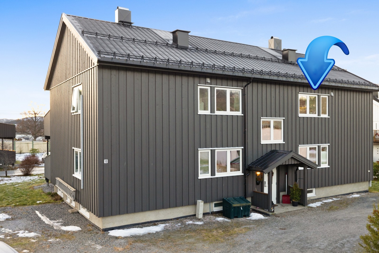 Leiligheten ligger i 2.etasje Galleribilde