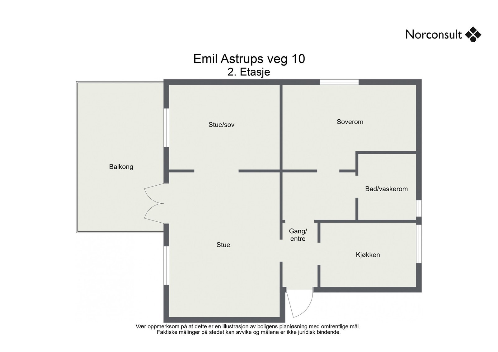 Planoversikt - 2.etasje Galleribilde
