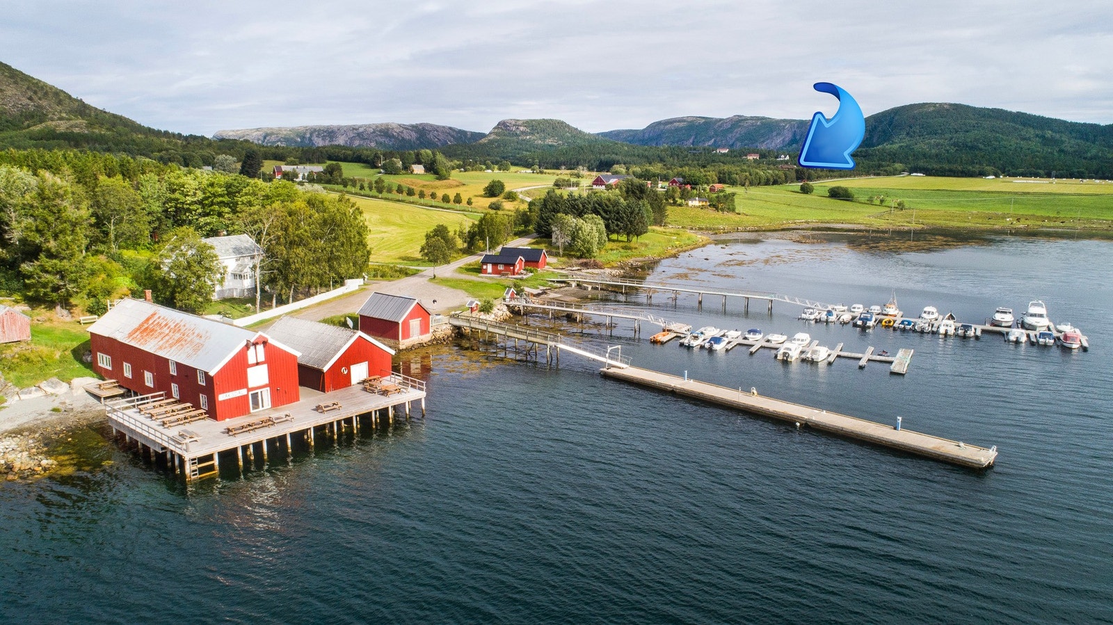 Det er mulighet til leie av båtplass på Faksdal Galleribilde