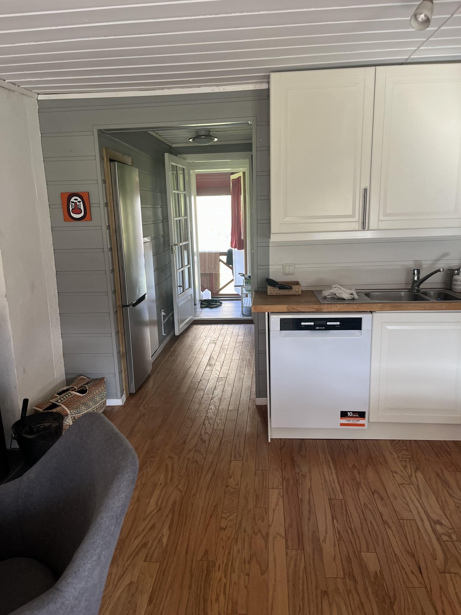 Selgers bilde med det nye gulvet. Galleribilde