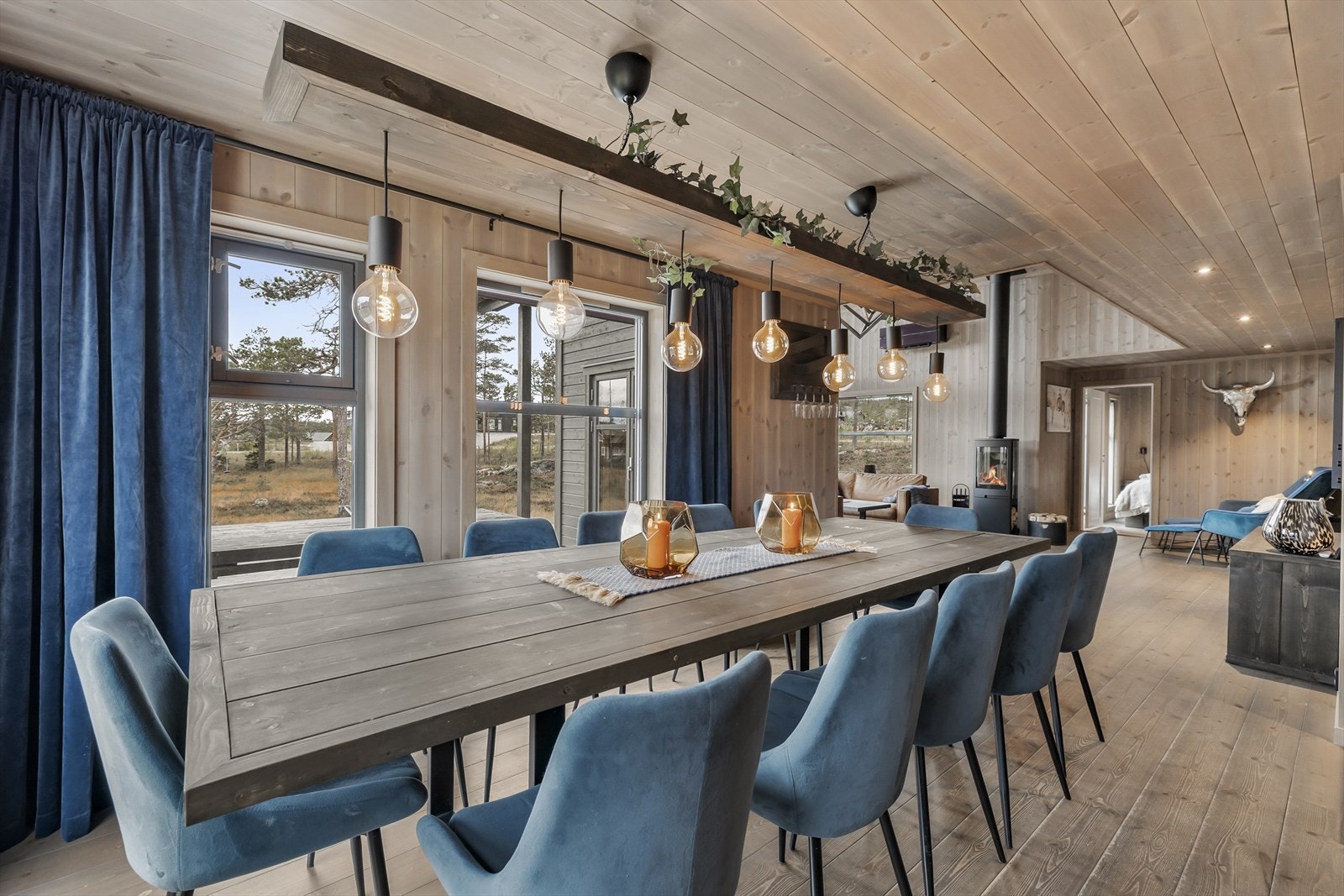 Her ligger alt til rette for trivelige sammenkomster med familie og venner Galleribilde