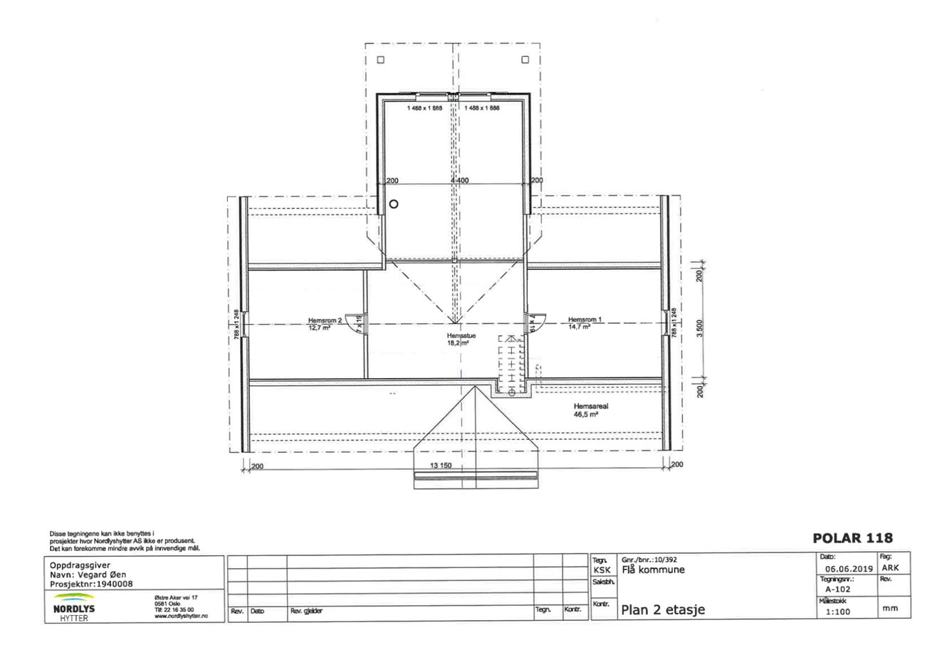 Plantegning hems Galleribilde