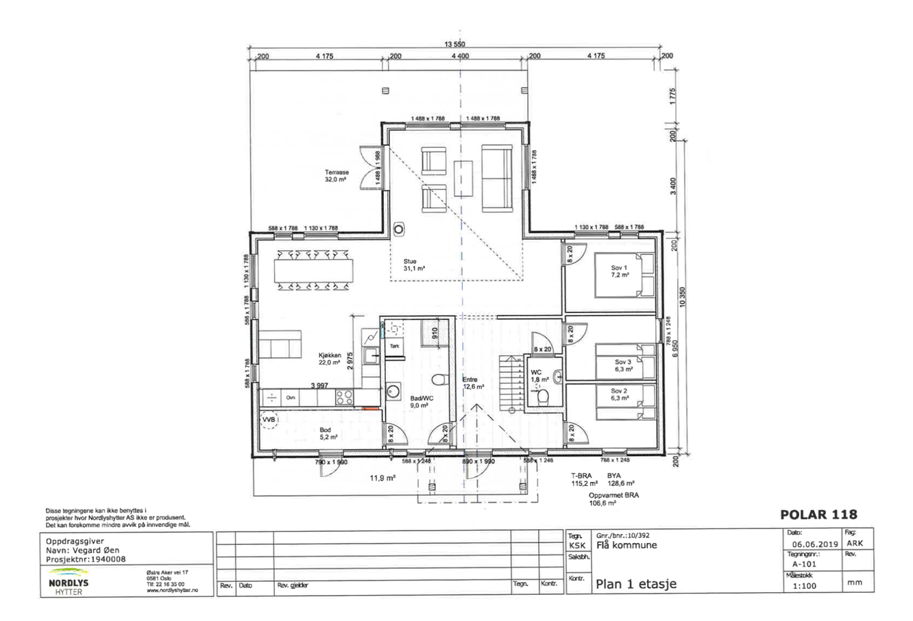 Plantegning 1.etasje Galleribilde