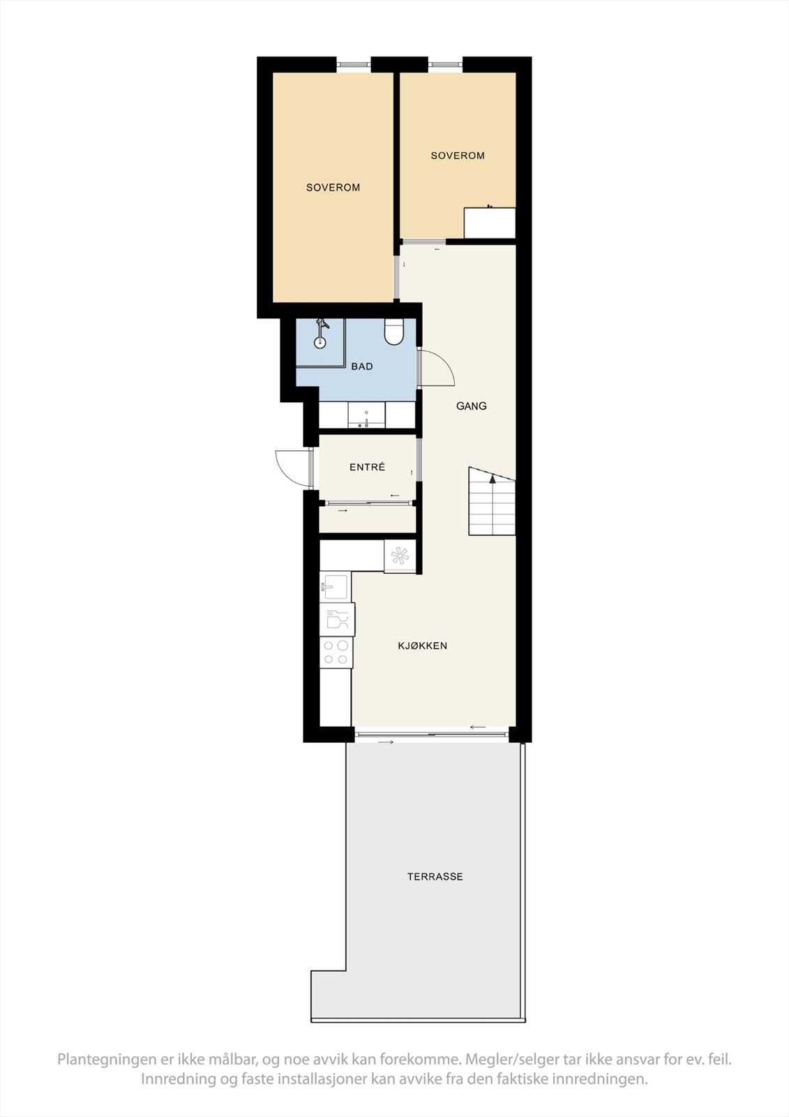 Plantegning 1. etasje Galleribilde