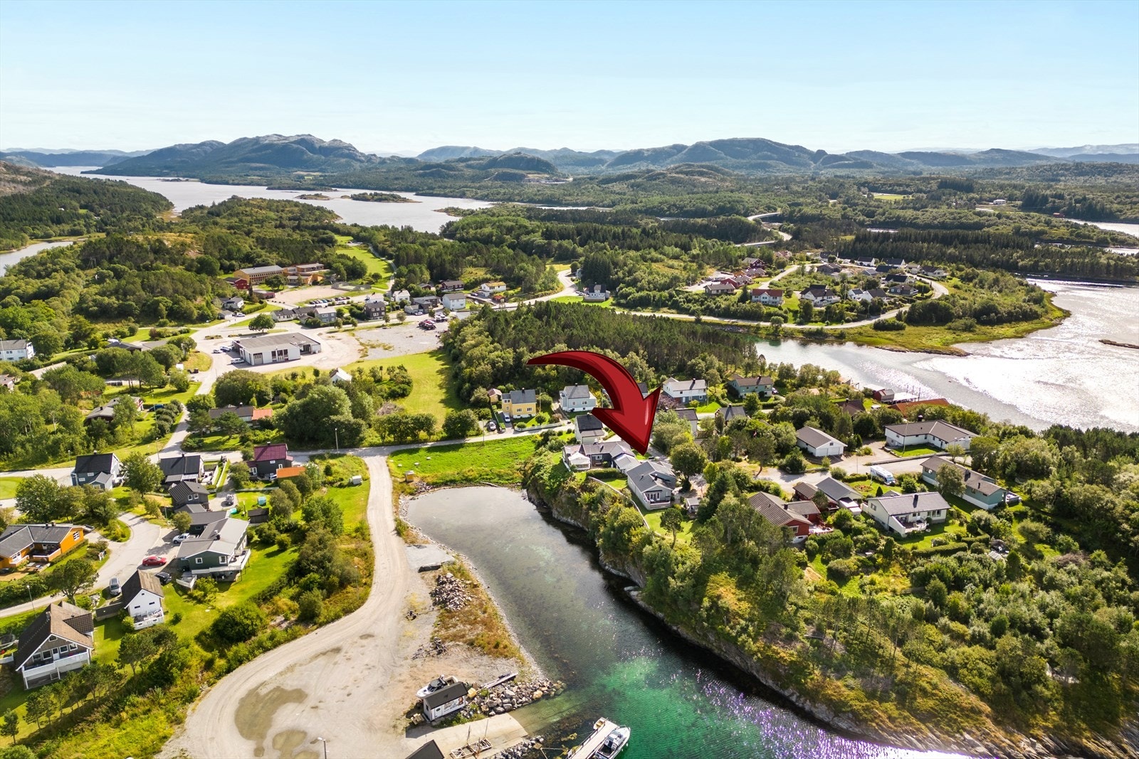 Meget flott beliggenhet på denne boligen Galleribilde