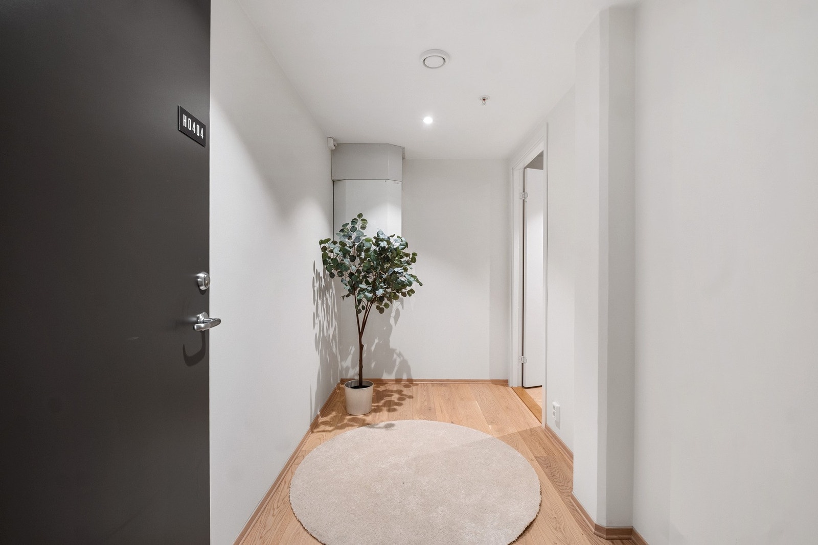 Vel inne blir du møtt av en lys entré. Galleribilde