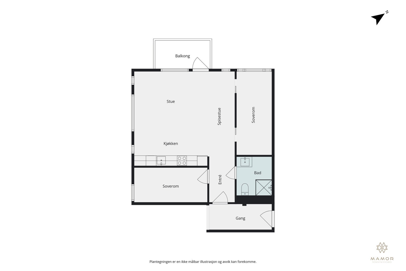 Plantegning. Galleribilde