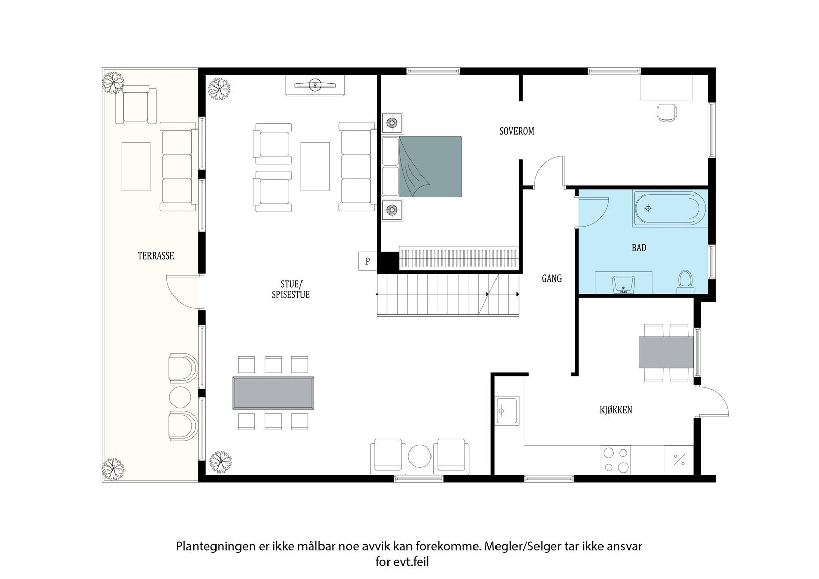 Plantegning hovedetasje Galleribilde