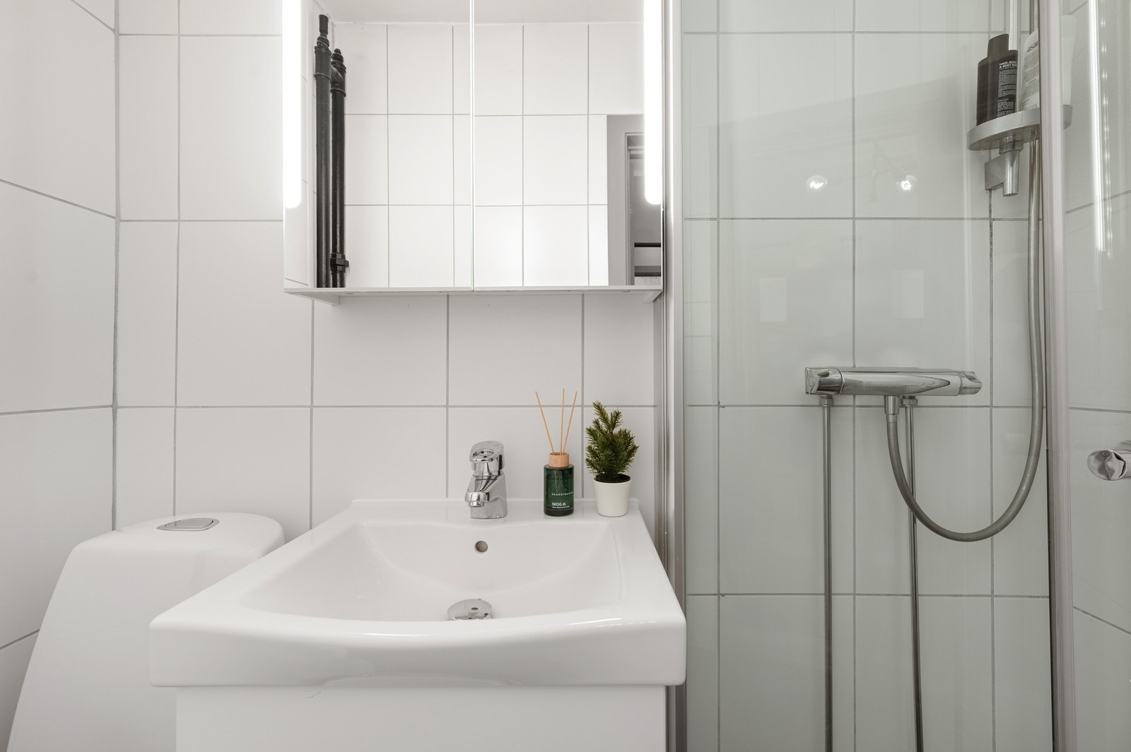 Flislagt baderom, rehabilitert i 2010. Galleribilde