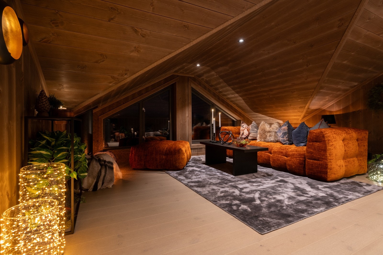 Bilde fra ferdigstilt hytte på Kollen Galleribilde