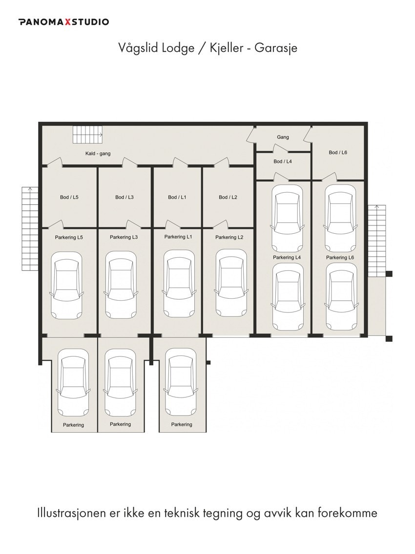 Garasjeanlegg Galleribilde