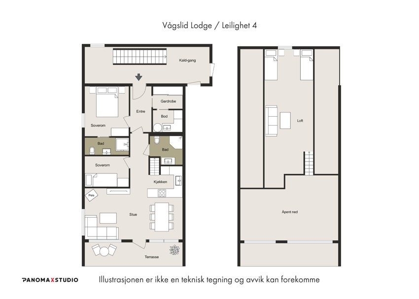 Plantegning leilighet Galleribilde