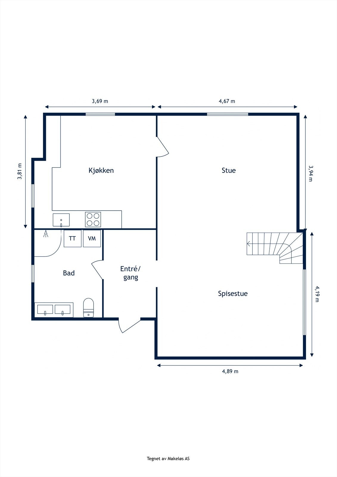 Plantegning 2. etasje Galleribilde