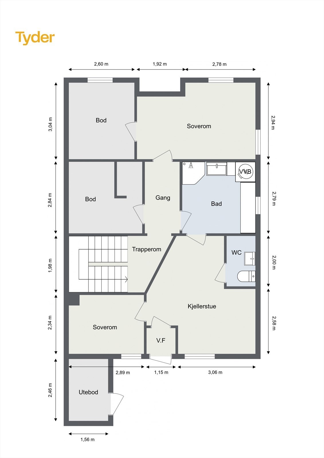 Plantegning Underetasje Galleribilde