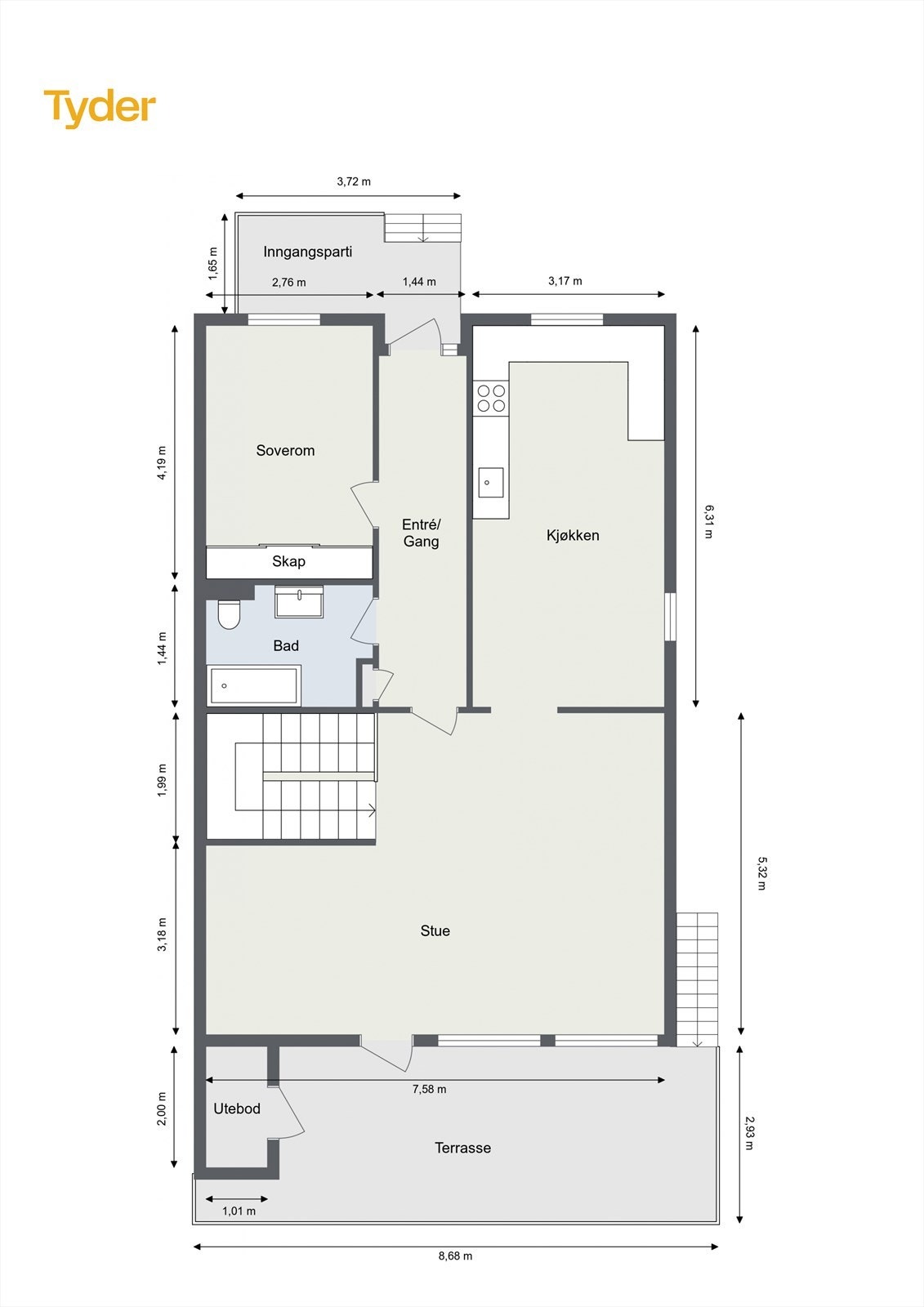 Plantegning 1. Etasje Galleribilde