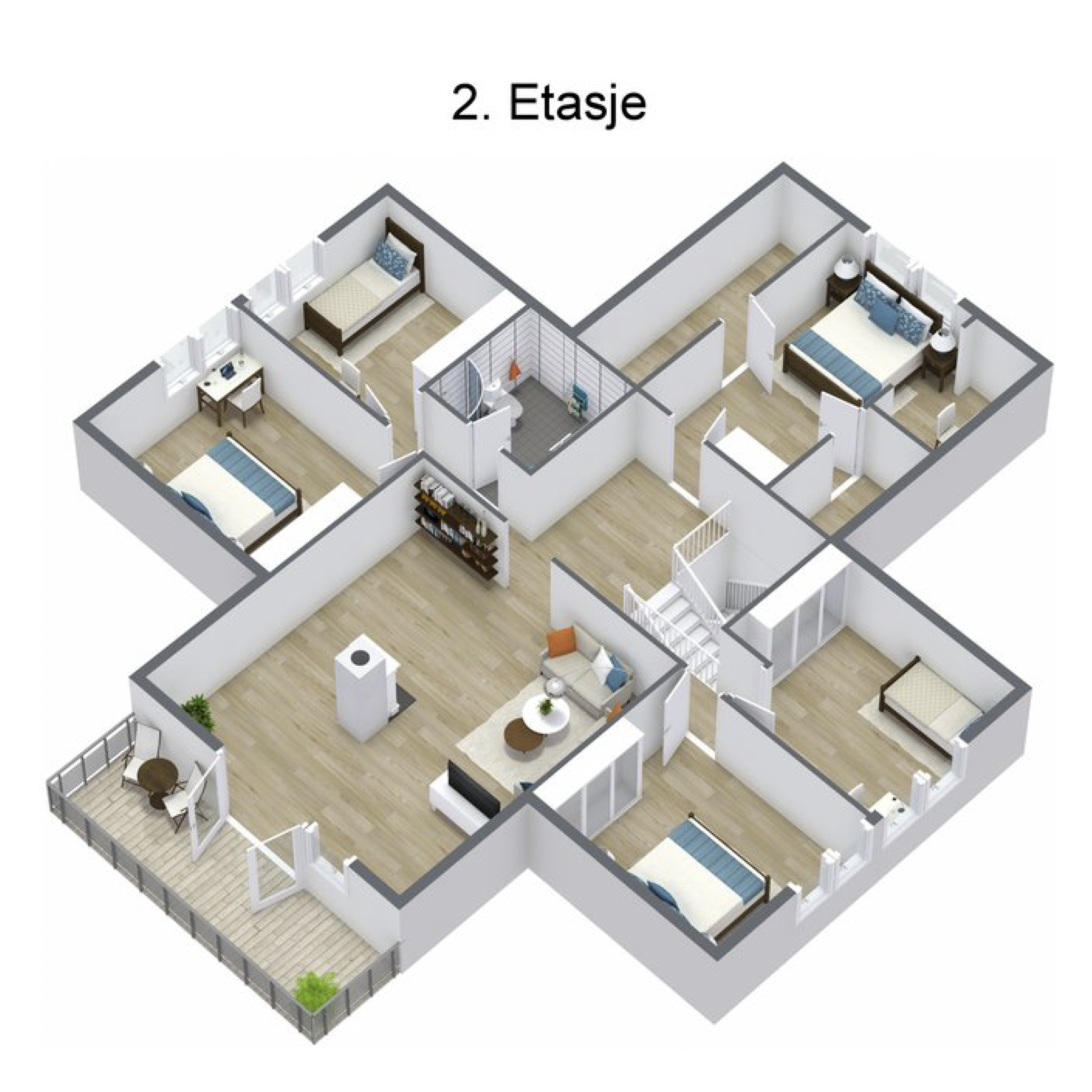 Plantegning 2. etg. Galleribilde