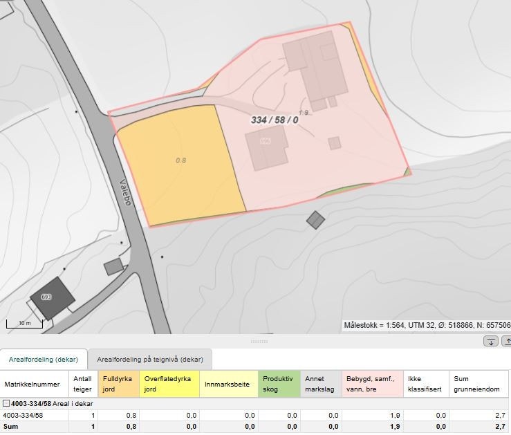 Kart over eiendommen - NIBIO Galleribilde