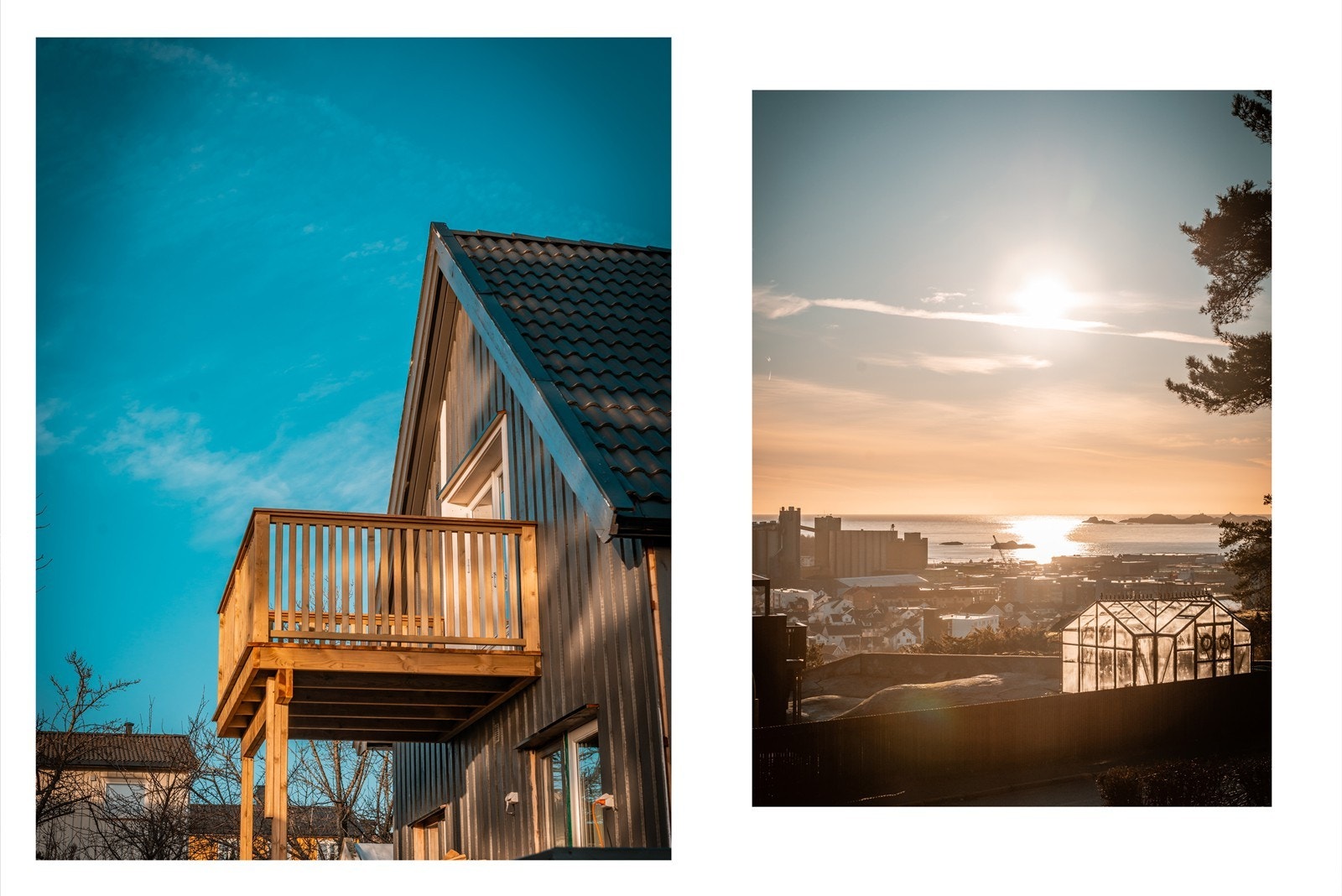 Fantastisk veranda fra 2,etg, Flott utsikt over fjorden mot Stavern. Galleribilde