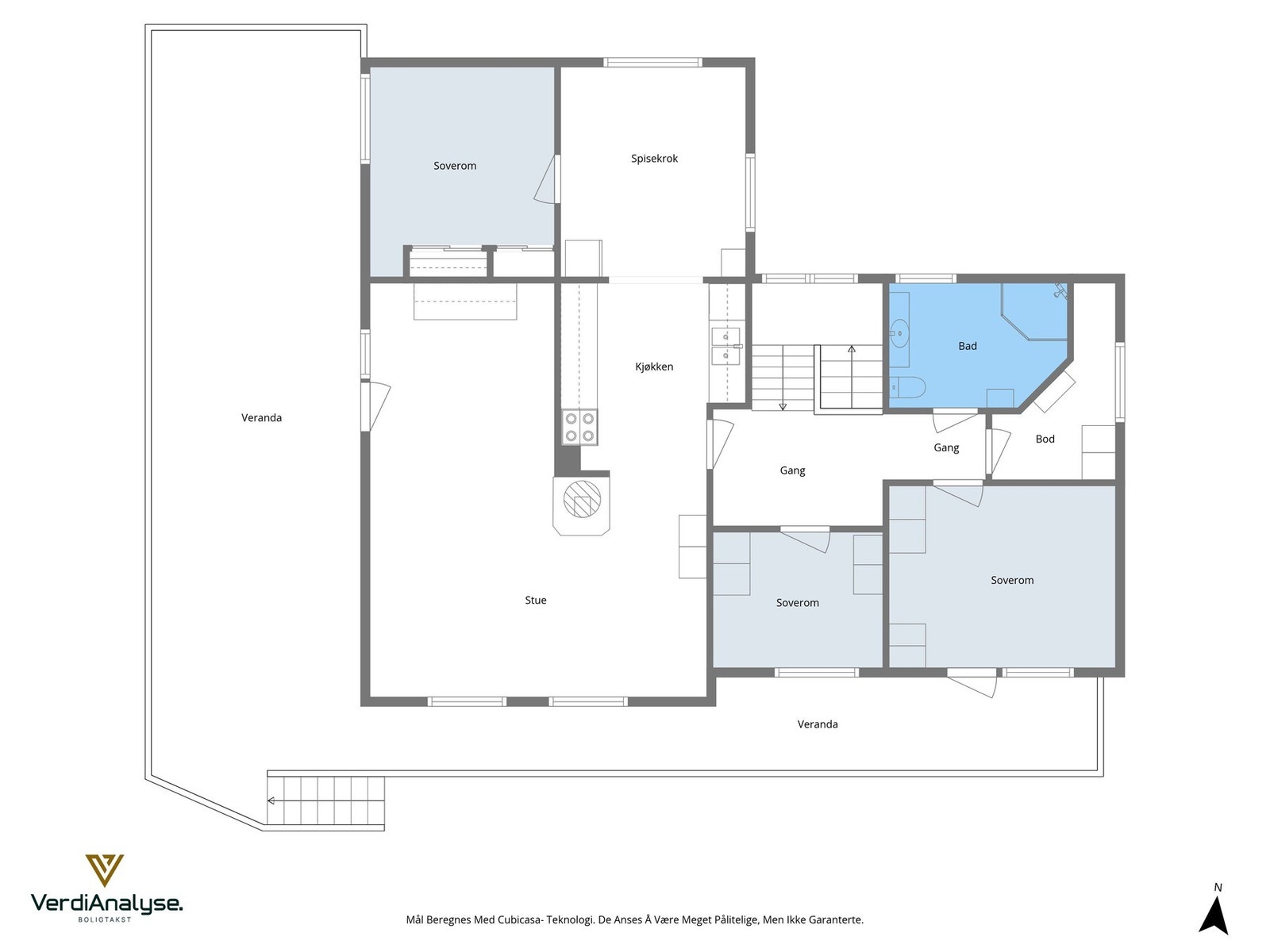 Planskisse 1. etasje Galleribilde