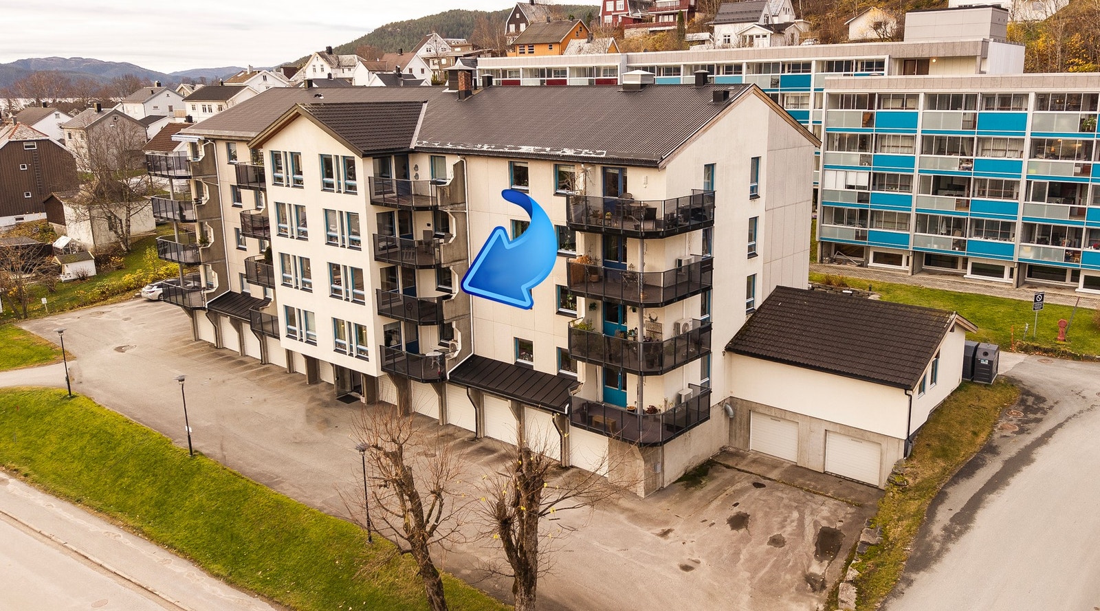 Leiligheten ligger i 2.etasje Galleribilde