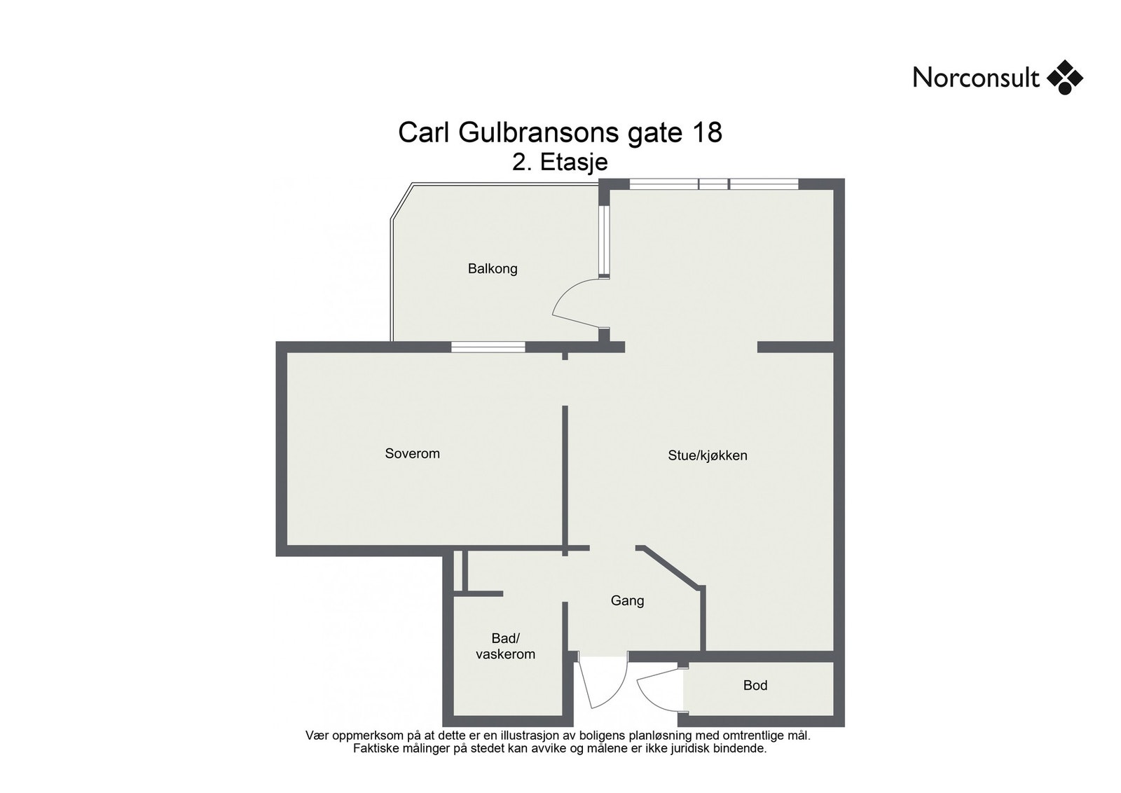 Planskisse - 2.etasje Galleribilde