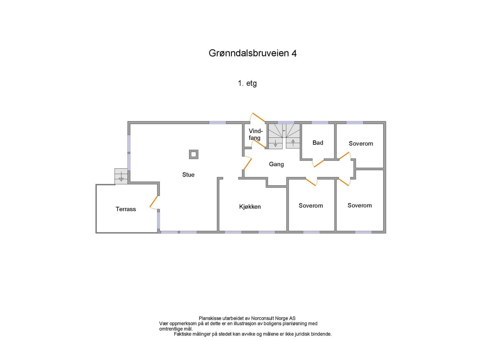 Planskisse - 1.etasje Galleribilde