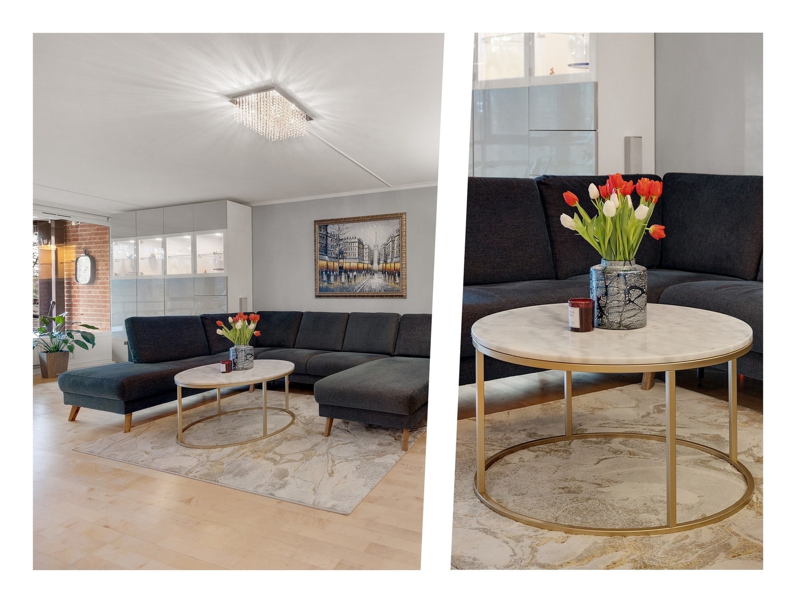 Boligen er en romslig 3-roms med blant annet sørvestvendt innglasset balkong med gode solforhold og minimalt med innsyn Galleribilde