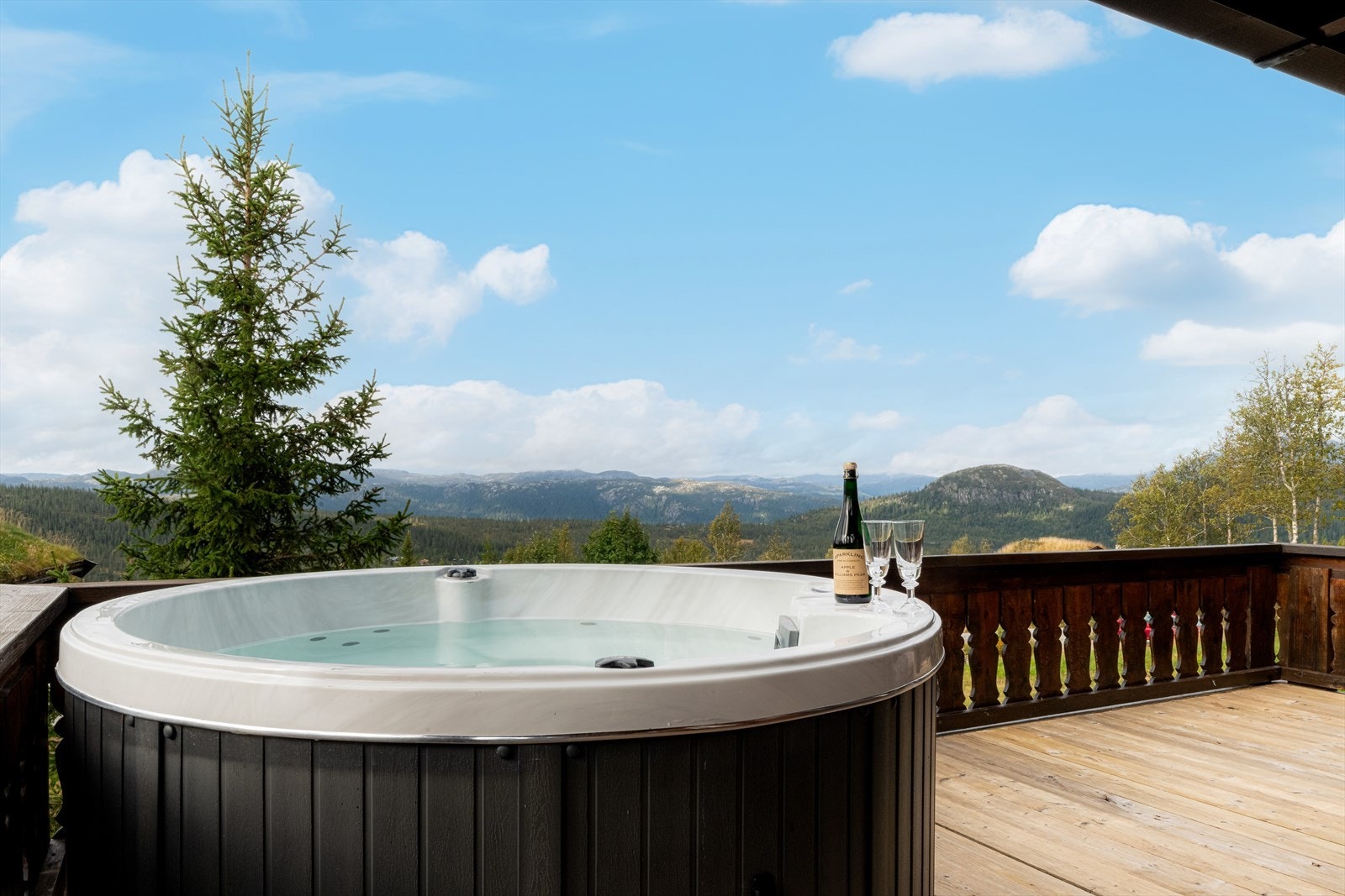 Her har du panoramautsikt over det vakre landskapet og fjellene området er omkranset av. Galleribilde