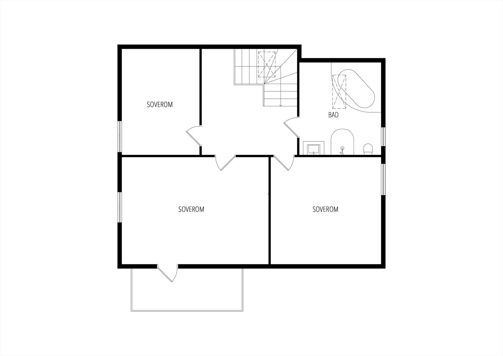 Plantegning 2. etasje Galleribilde