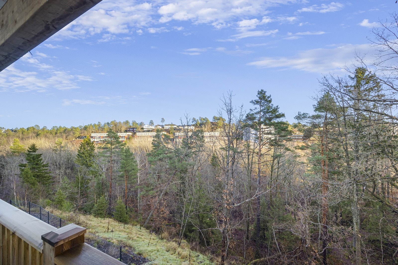 Utsikt fra inngangsparti. Galleribilde