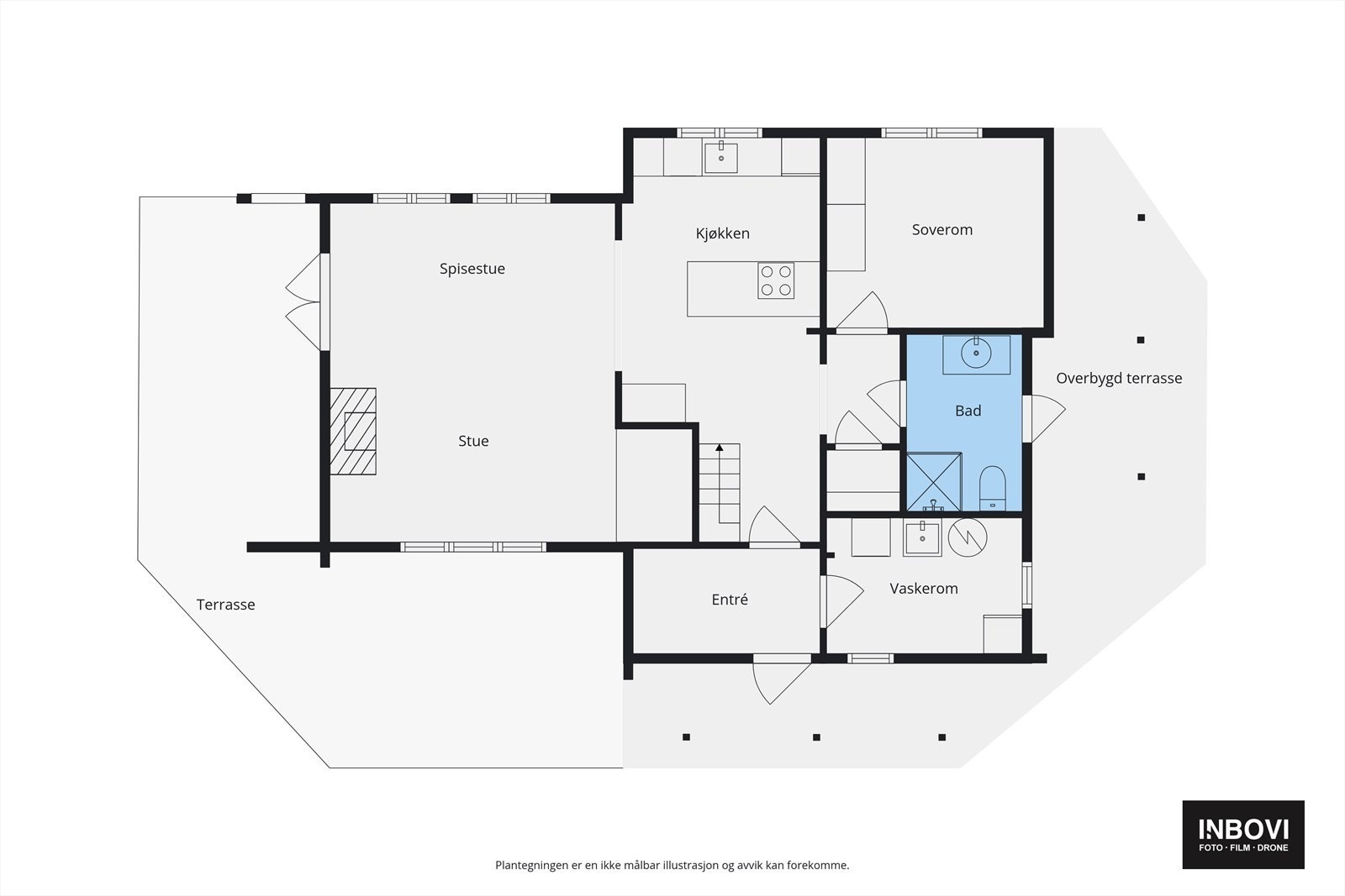 Plantegning 1. etasje Galleribilde