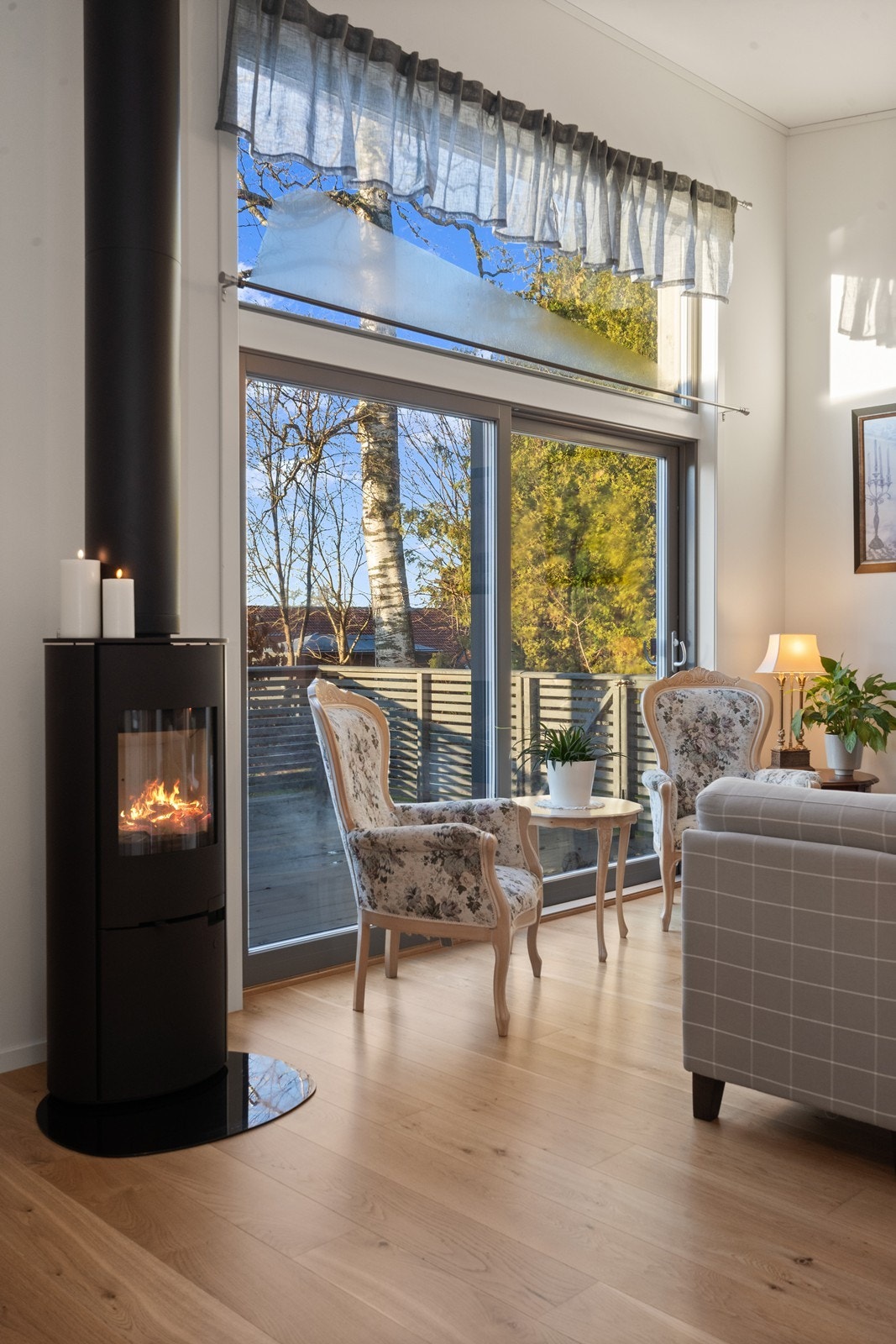 Peisovnen bidrar med ekstra varme på kalde dager. Galleribilde