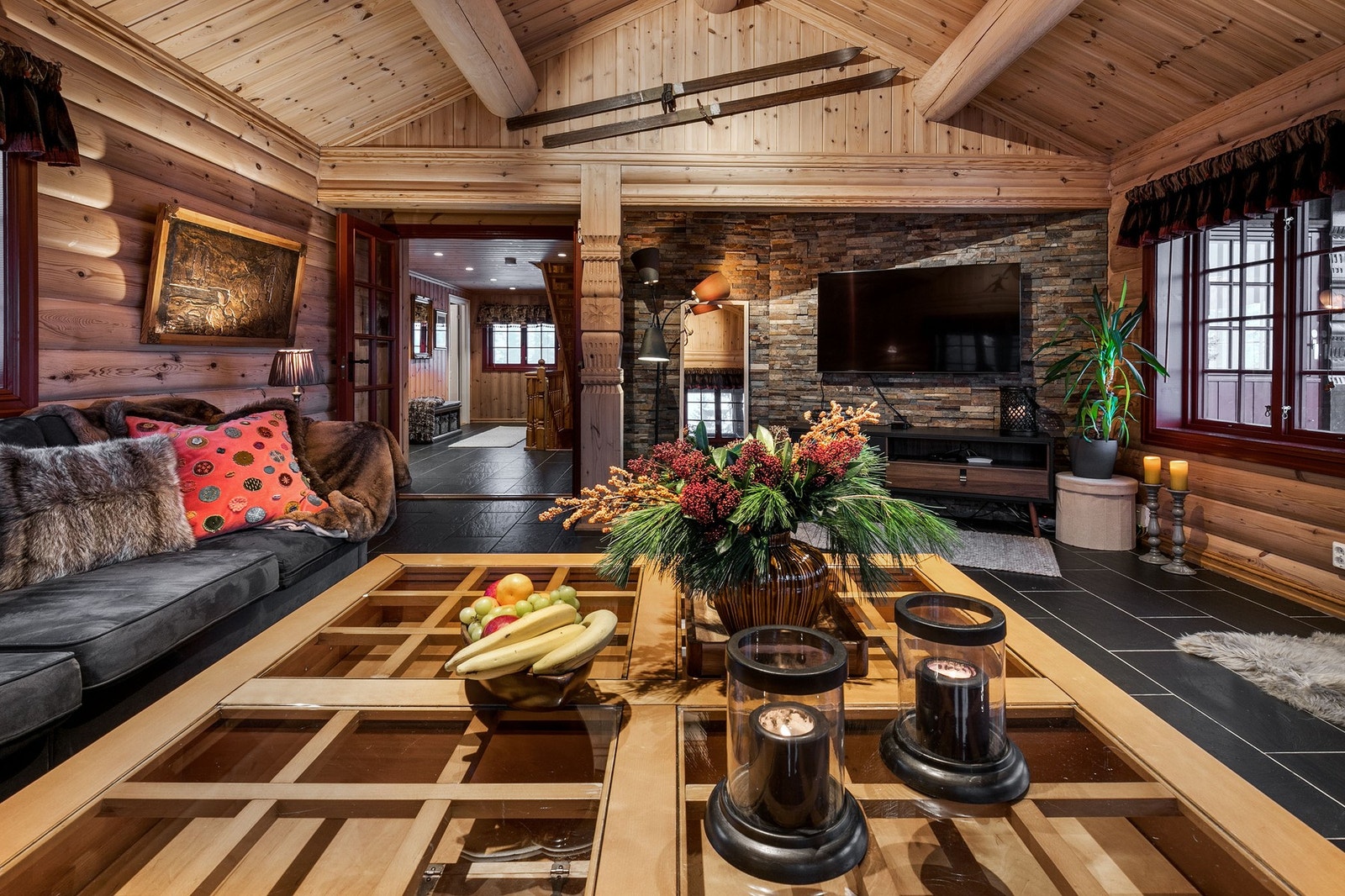 Kveldstemning fra hovedstuen Galleribilde