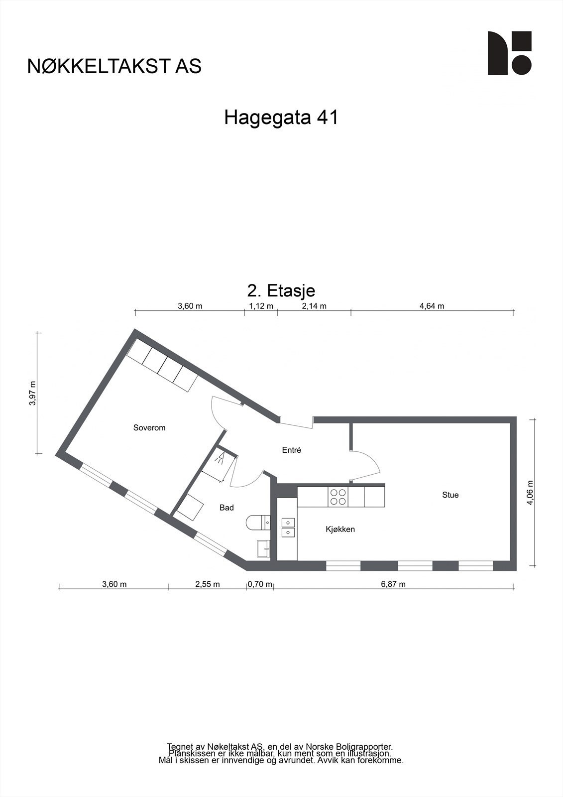 Hagegata 41 - 2D - 2. Etasje Galleribilde