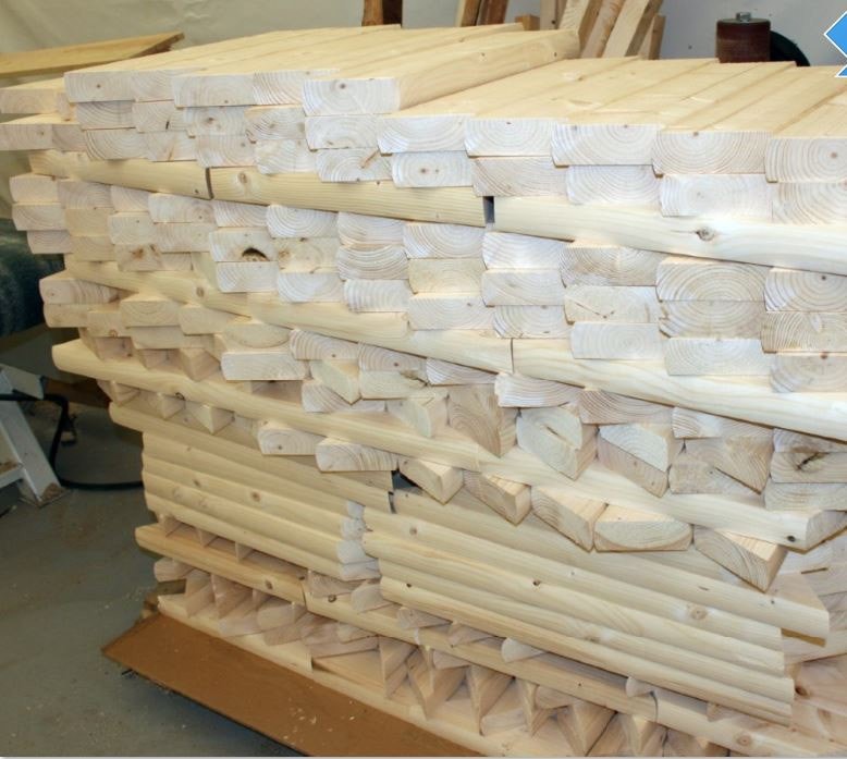 Halvfabrikata - produksjon av hagemøbler. Galleribilde