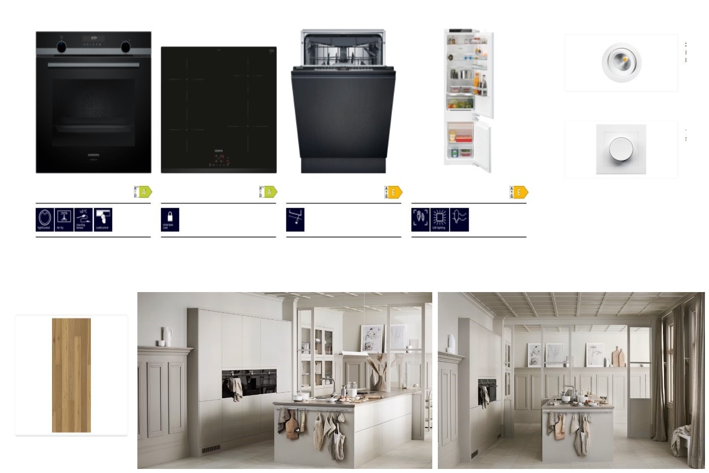 Kjøkken fra Studio Sigdal. Line, Korn. Hvitevarepakke Bedre fra Siemens. Tilvalg for nesten kr. 600 000,- er inkludert i kjøpesum. Galleribilde