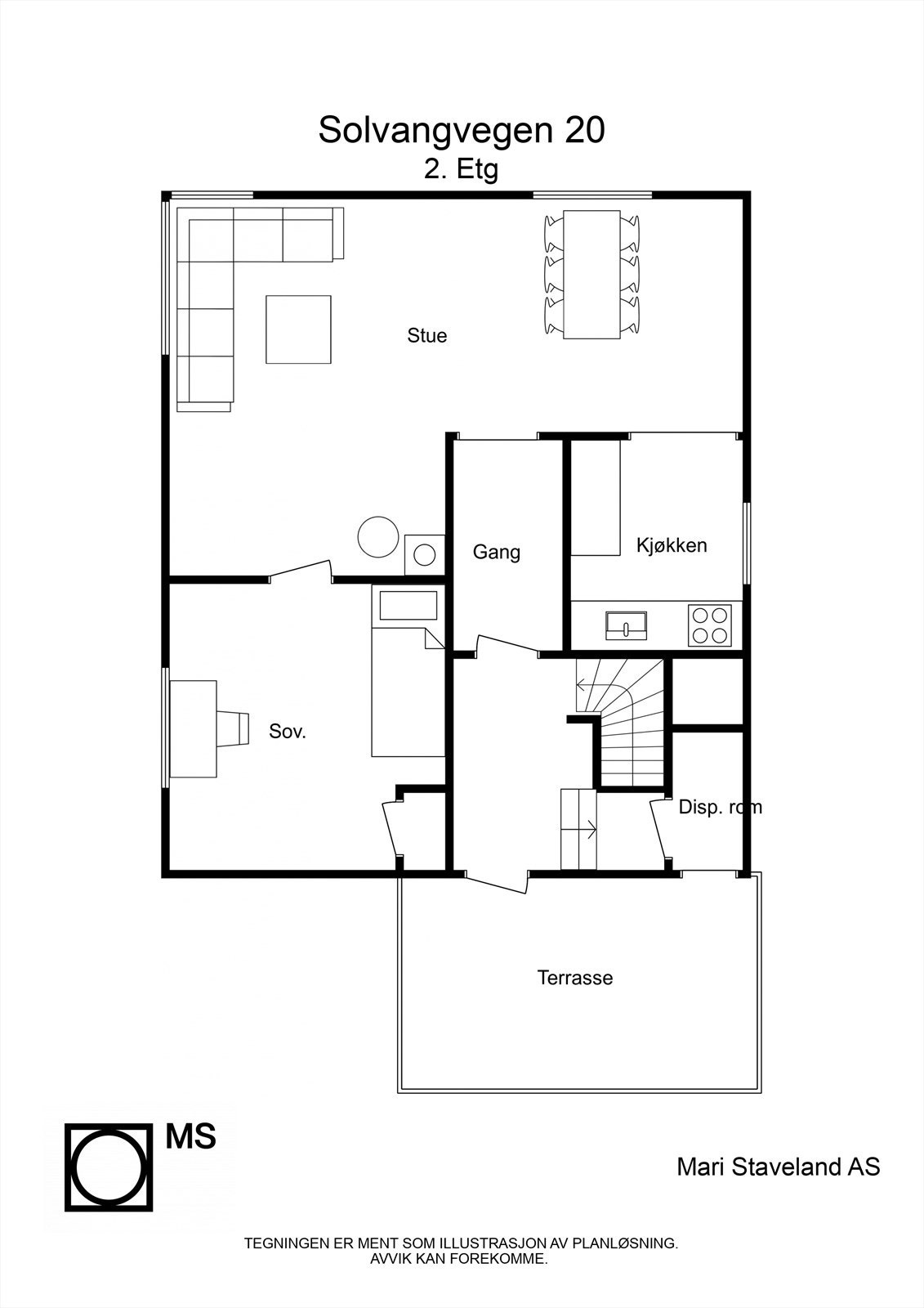 Plantegning 2. etasje Galleribilde