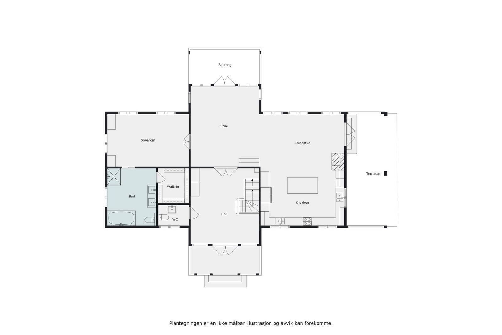 1. etasje våningshuset Galleribilde