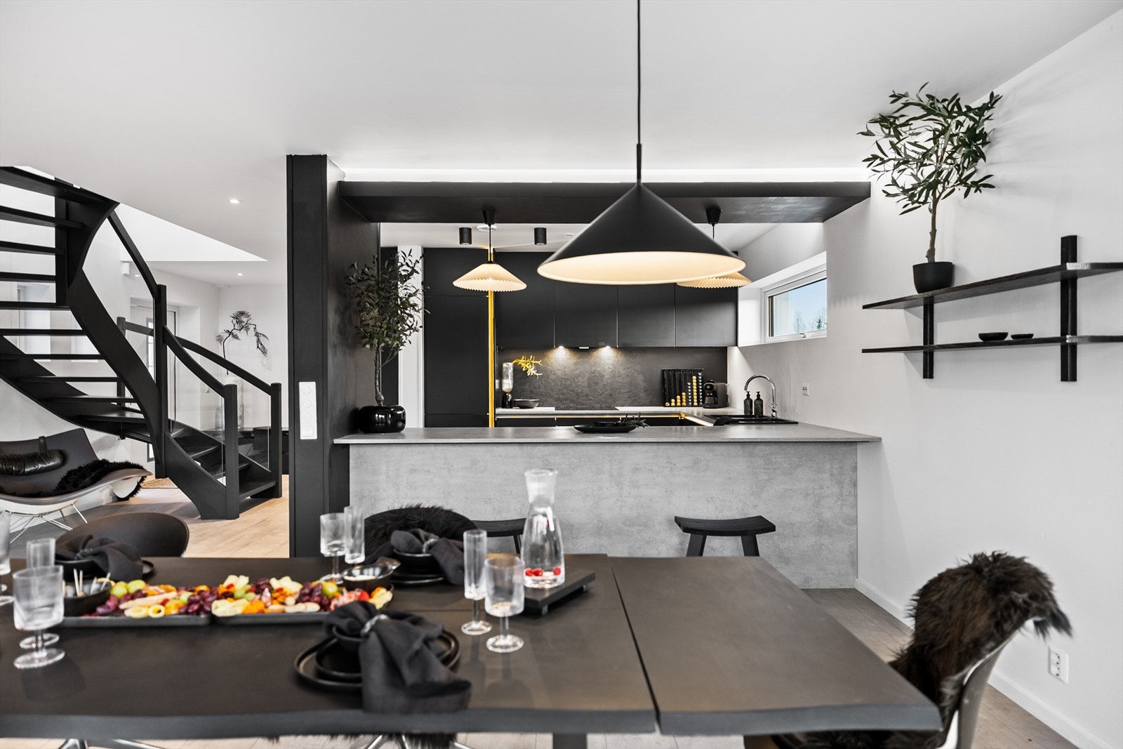 Her kan man invitere venner og familie på en hyggelig middag. Galleribilde