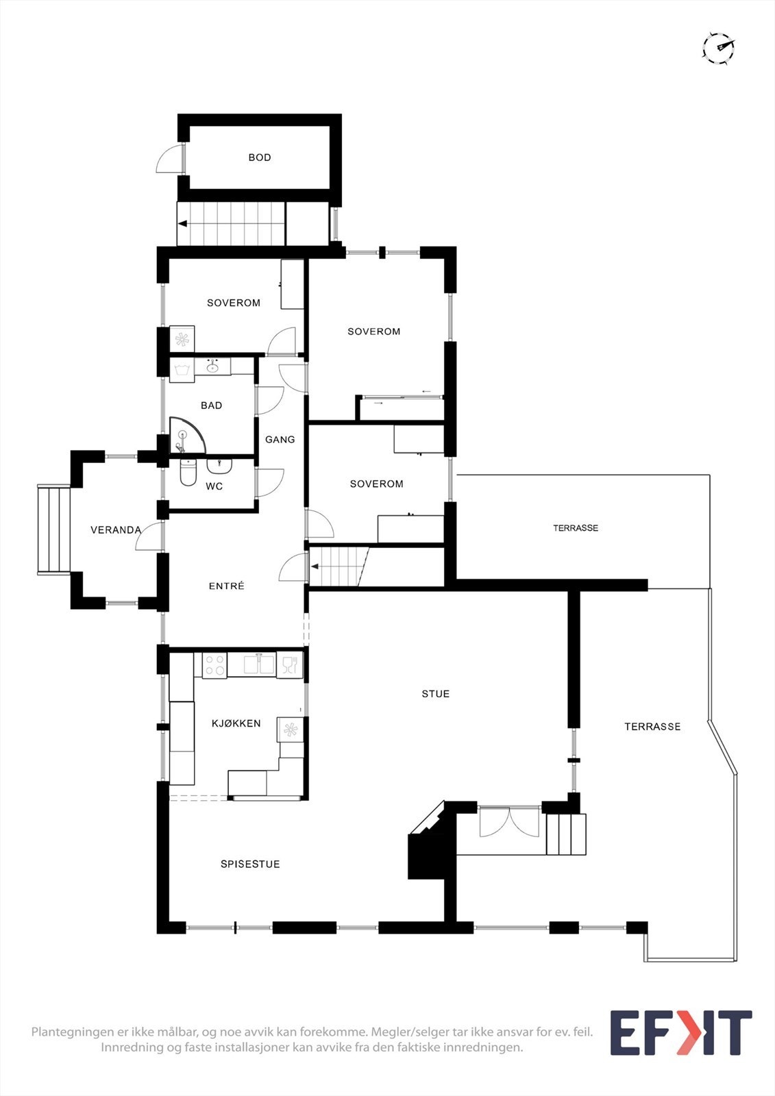Plantegning hovedplan Galleribilde